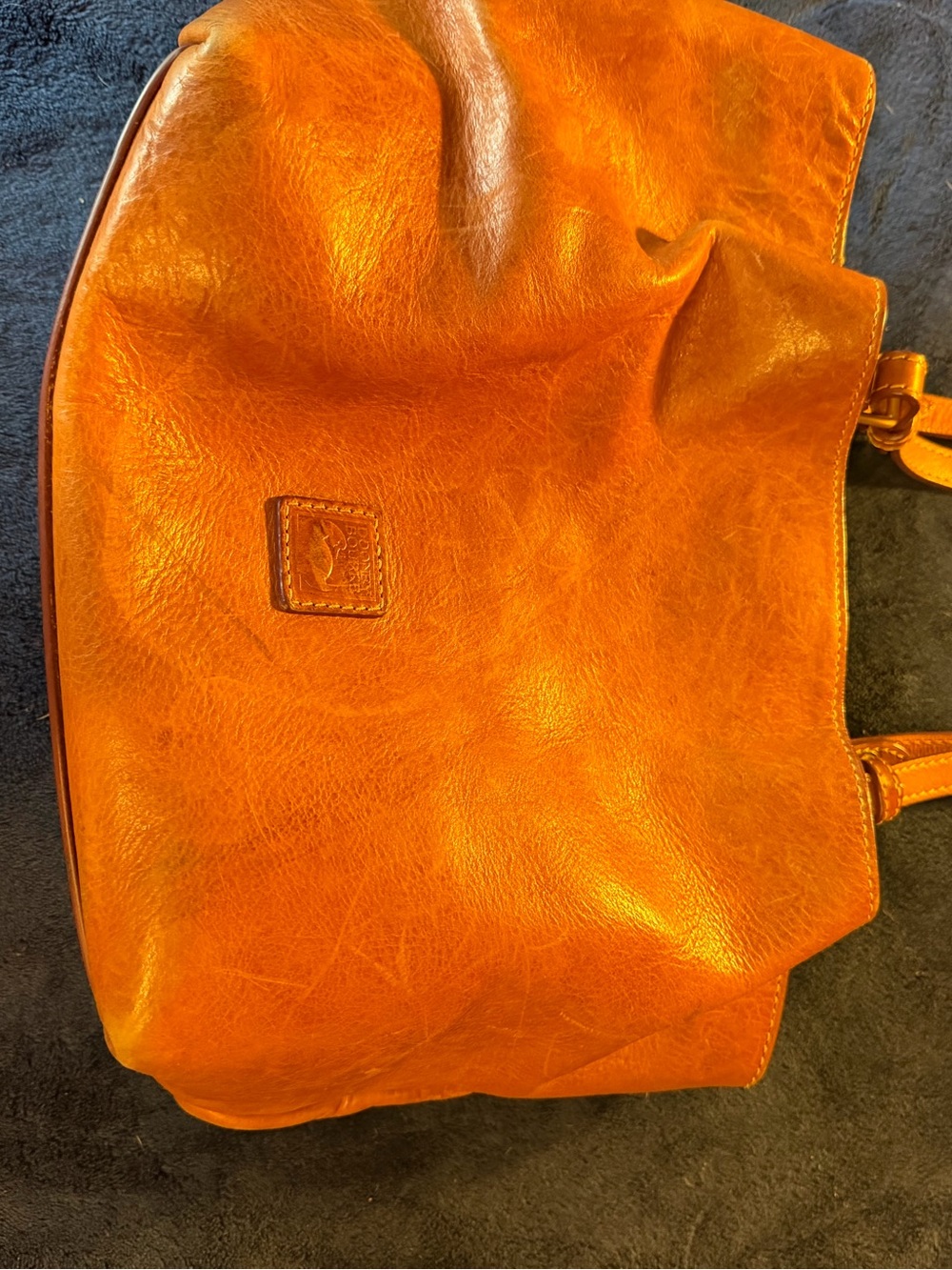 Dooney & Bourke Orange Leather Satchel